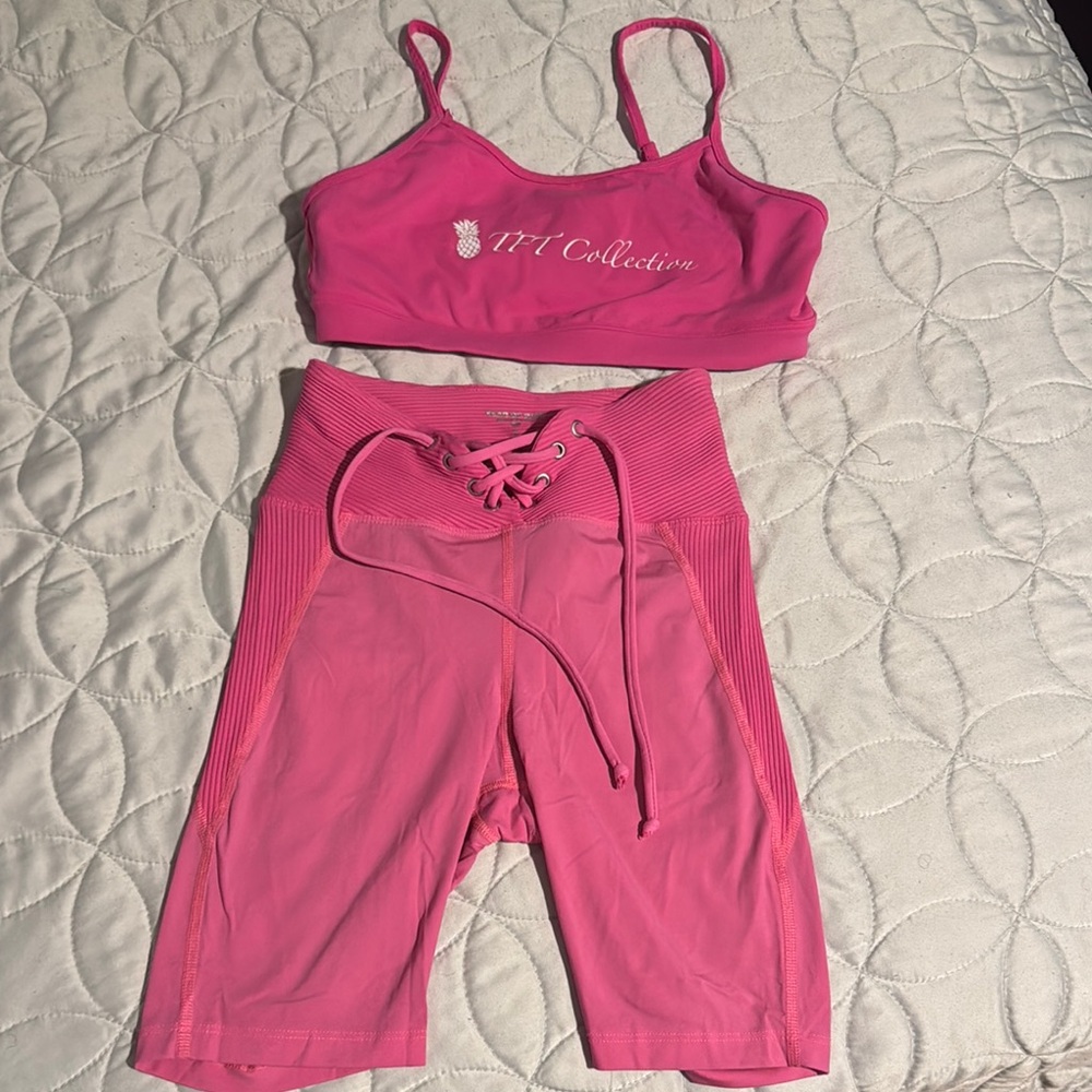 Pink Two-Piece Activewear Set